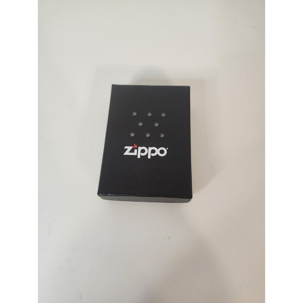Zippo American Stamp on Flag High Polish Chrome Windproof Pocket Lighter